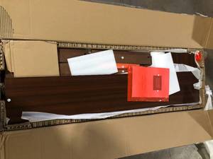 Home Decorators Collection Bradstone 4 Drawer Walnut Brown Wood File Cabinet  Customer Returns See Pictures