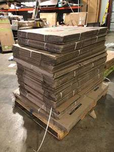 Pallet of Assorted Home Depot Boxes Various Sizes   Customer Returns See Pictures