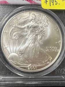 2001 AMERICAN SILVER EAGLE PCGS 9-11 WTC GROUND RECOVERY