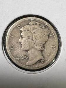 1917-S US MERCURY DIME