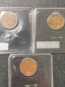 3 US WHEAT CENTS 1930S 1931 1933D