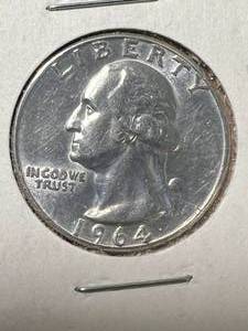 1964 US WASHINGTON QUARTER BU