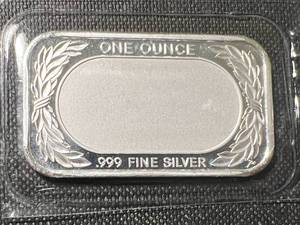 1 TROY OZ .999 FINE SILVER AMERICAN FLAG BAR