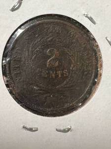 1864 US 2 CENT PIECE