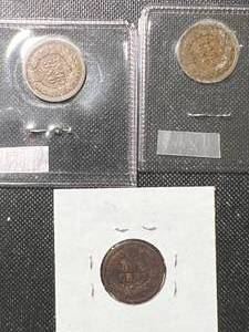 3 US INDIAN HEAD CENTS 1881 1900 1907