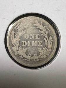 1899 US BARBER DIME