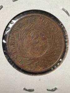 1865 US 2 CENT PIECE