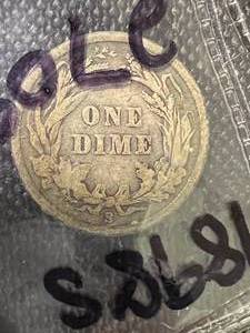 1898 US BARBER DIME