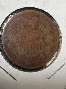 1868 US 2 CENT PIECE