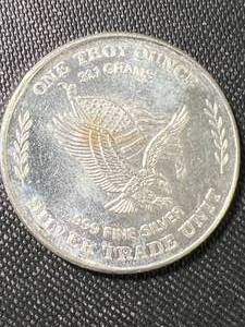 1 TROY OZ .999 FINE SILVER US ASSAY OFFICE ROUND