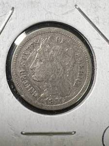1874 US 3 CENT NICKEL