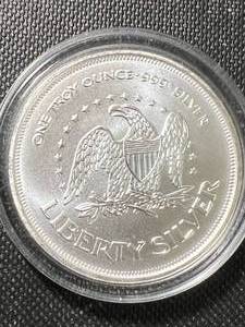 1 TROY OZ .999 FINE SILVER LIBERTY ROUND IN AIRTITE