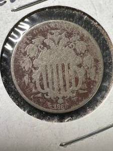 1868 US SHIELD NICKEL