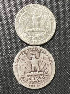 2 US WASHINGTON QUARTERS 1943 1964