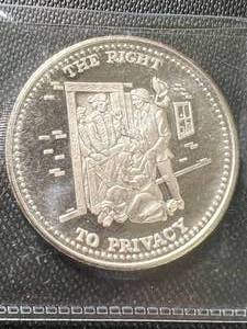 1 TROY OZ .999 FINE SILVER JOHNSON MATTHEY ROUND