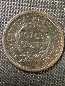 1845 US BRAIDED HAIR LARGE CENT