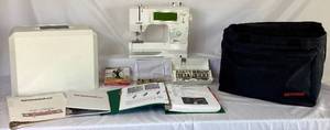 lot 79 image: Bernina 1630 Inspiration Plus Sewing Machine with Manual, Walking Foot and Accessory Box of Feet