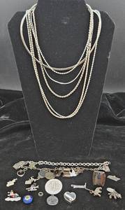 lot 4 image: Sterling925 Silver Pieces 7.442 oz. Total Weight