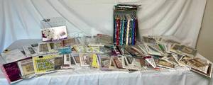 lot 93 image: Large Assortment of Quilting Patterns and Books