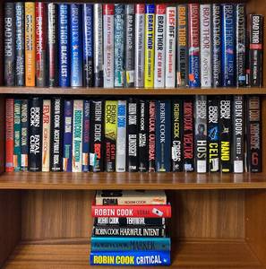 lot 36 image: Thriller Genre Literature Collection - Brad Thor and Robin Cook (52 Total Books)