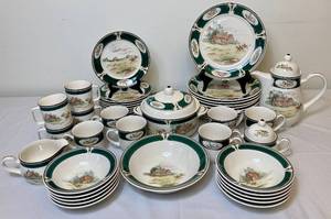 lot 65 image: Keltcraft by Noritake Ireland 9170 Pursuit China Set