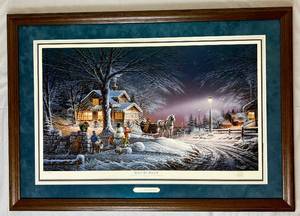 lot 31 image: Terry Redlin Winter Wonderland Framed Print