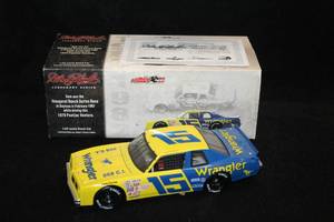 lot 1711 image: Action Collectibles #15 Dale Earnhardt Wrangler 1979 Ventura Diecast Metal Collectible 124 Scale (in original box) with Certificate of Authenticity