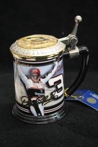 lot 1746 image: The Franklin Mint The Winners Circle #3 Dale Earnhardt The Intimidator Series Collector Tankard with Certificate of Authenticity
