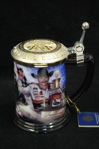 lot 1751 image: The Franklin Mint 1993 Earnhardt The Intimidator The Legend Lives On Series Commemorative Tankard with Certificate of Authenticity