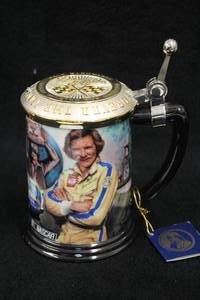 lot 1756 image: The Franklin Mint 1980 Earnhardt The Champion The Legend Lives On Series Commemorative Tankard with Certificate of Authenticity