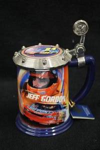 lot 1762 image: The Franklin Mint Jeff Gordon Driving Passion Collector Tankard with Certificate of Authenticity