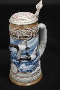 lot 1774 image: Ceramarte (Brazil) Ducks Unlimited The Carolina Collection The Waterfowl Series Canvas Back Collectors Beer Stein 10