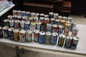 lot 1833 image: Lot of (52) Vintage Beer Cans - Schmidt, Grain Belt, Hamms, North Star and more
