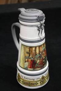 lot 1766 image: Ritenmunster Brauer Bier Die Kronung von Heinrich II in Rom logo Collectors Beer Stein 12