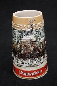 lot 1794 image: Ceramarte (Brazil) C Series Budweiser Collectors Beer Tankard 6-34