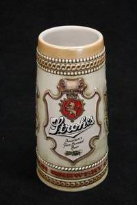 lot 1793 image: Ceramarte (Brazil) Heritage Series III The Stroh Brewery Co Americas Fire-Brewed Beer Collectors Beer Tankard 7-12