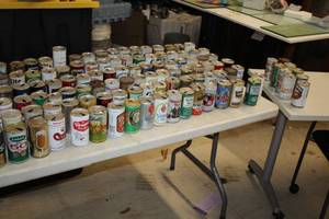 lot 1835 image: Lot of (123) Vintage Beer Cans - Blitz, Coy, Stegmark, Rolling Rock, GB (unopened), Swan Lager and more