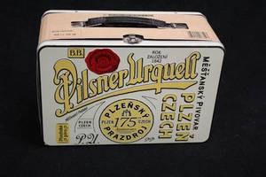 lot 1826 image: Pilsner Urquell 175th Anniversary logo Collectors Tin