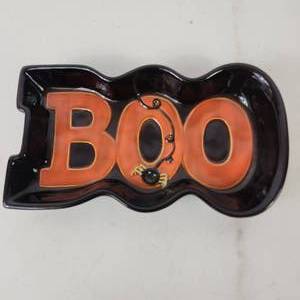 New Without Tag Halloween BOO CandySnack Dish Spider