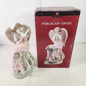 Members Mark Hand Painted Porcelain Angel Holiday Collection 2006 Approximate Height 12