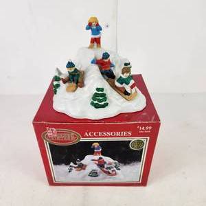 Dickens Collectables Accessories Sledding Hill Four Kids