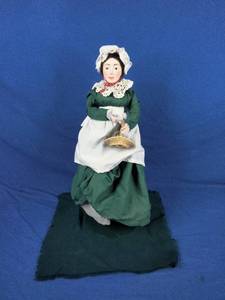 lot 165 image: Dept 56 Christmas Carol Collection Dickens Doll Mrs. Bob Cratchit 18.5