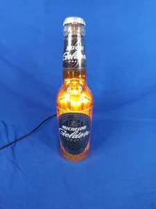 lot 221 image: Michelob Light-up Giant Beer Bottle Bar Light 17 Tall