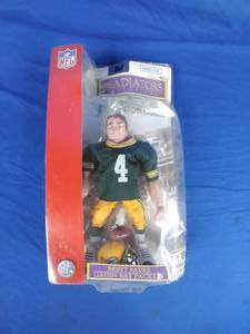 lot 245 image: Brett Favre Green Bay Packers Football NFL Gladiators of the Gridiron Figure 