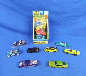 lot 271 image: Lot of 8 Mattel Hot Wheels and a Bob the Builder Cast Iron Car