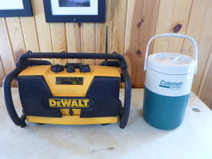 DeWalt Shop Radio and Water Cooler