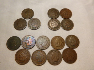 16 Indian Head Pennies