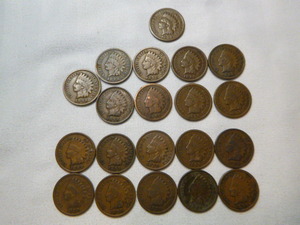 20 Indian Head Pennies