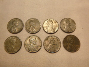 8 Wheat Back Pennies