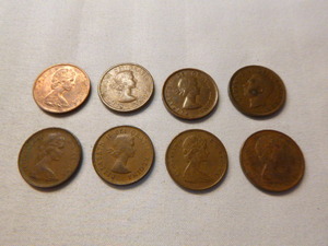 8 Canadian Cent Coins